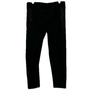 Second Skin Quatroflx Ankle Tight High Gauge Compression Mid Rise Black Size XL